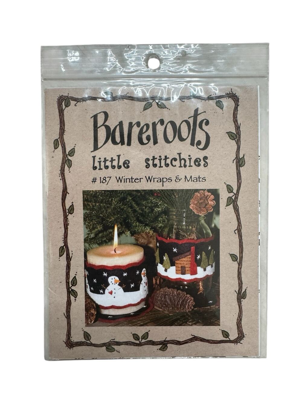 BAREROOTS Little Stitchies *NEW* Winter Wraps & Mats Pattern 187 Holiday Sewing
